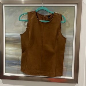 Ann Taylor faux suede top
